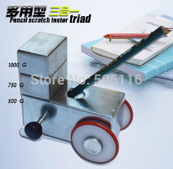 

wholesale-new 3 in 1 portable pencil hardness tester meter durometer 500g 750g 1000g qhq-a