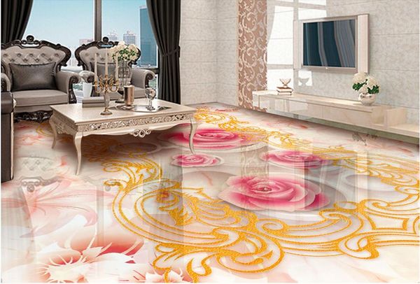 

vinyl flooring adhesives romantic love embossed roses 3d floor vinyl flooring