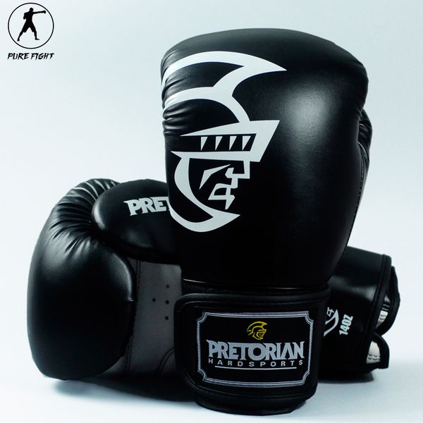 

14oz brand pretorian muay thai pair boxing punching gloves tkd mma men fighting boxing gloves pu kick gloves