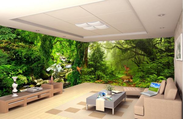 

3d customized wallpaper alice in wonderland forest custom p murals