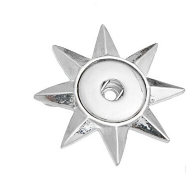 

2016 popular european and american fashion rhinestone studded cross pendant chunks noosa sun seeds clasps buttons diy accessories, Bronze;silver