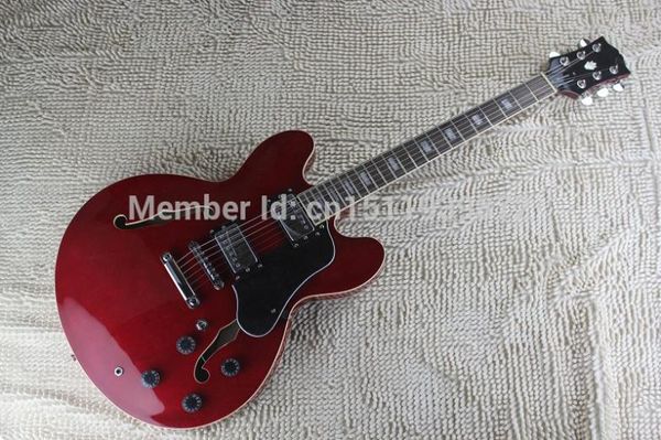 

2016 new model jazz guitar g cu tom 335 hollow wine red electric guitar