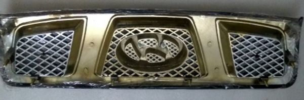 

abs chrome front grille trim trim grills for 2005 06 07 08 09 hyundai tucson