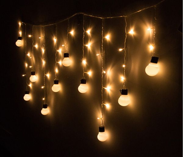 

super bright 48led xmas warm globe ball garden room tree party decor string fairy bulb light for christmas hallowmas festival decoration