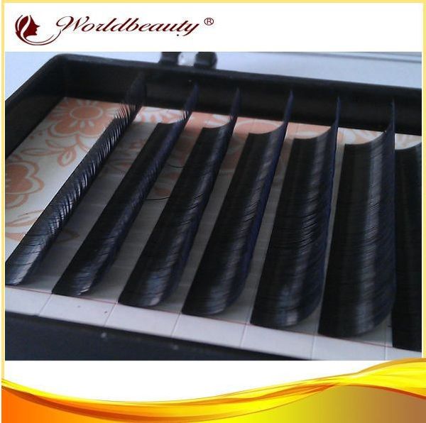 

wholesale-5 trays/lot 0.10 mm 6-15mm individual silk eyelash extensions