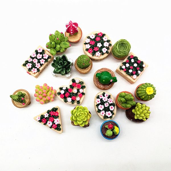 

смола искусственный 19 шт. цветочный набор миниатюрный сказочный сад украшения дома мини корабль кукольный домик микро diy подарок перемещен