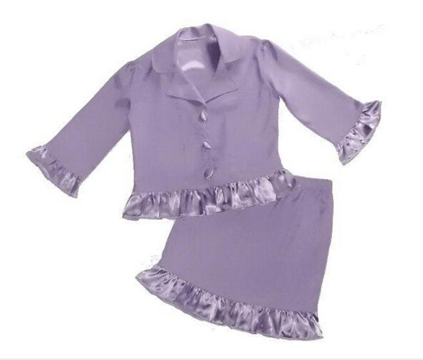 

two pieces 2016 spring girl suit dresses purple children dance ball is suitable for the girl' beauty pageant interview dress custom ma, White;blue