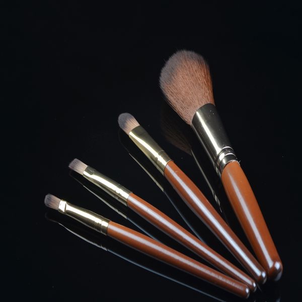 

wholesale-4pcs/set wooden handle brush foundation makeup tool ing