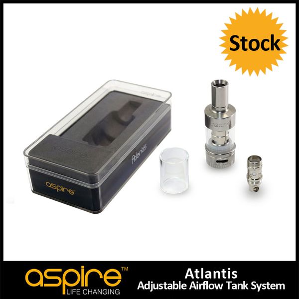 

Оптовая продажа 100% оригинал Aspire Atlantis Tank 2 мл Atlantis Tank хорошее качество Aspire Atlantis атомайзер с 0.5 ohm Atlantis BVC катушки