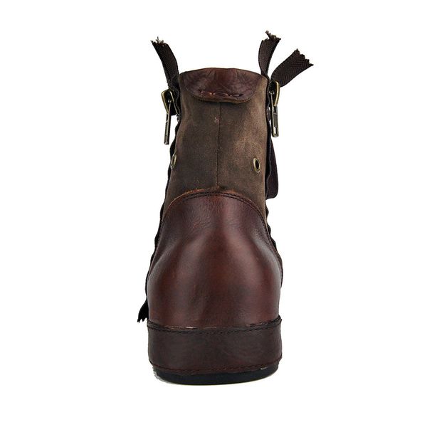 Großhandel Männer Designer Schwarze Stiefel Aus Echtem Leder OTTO ZONE Handgemachte Echte Kuh Leder herren Martin Stiefel