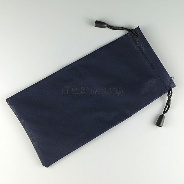 

sunglasses pouch navy blue pu leather bags good touch imitation leather eyewear carry pouches 50 pcs ship