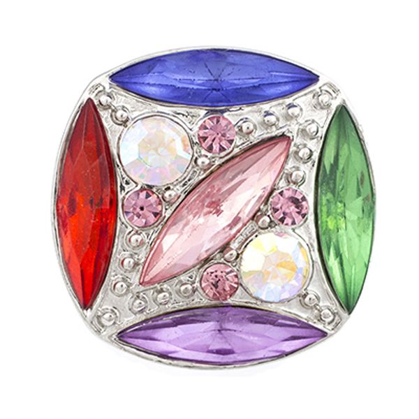 

nsb2075 crystal snap buttons jewelry 18mm buttons fashion diy charms bright colors snaps, Black