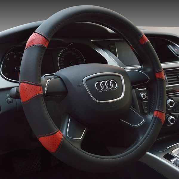 

Высокое качество подлинная искусственная кожа машина руль чехол покрытие автомо