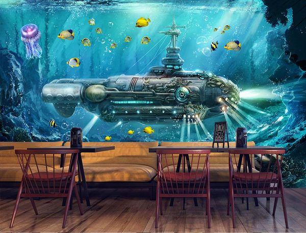 

modern wallpaper for living room submarine underwater world wallpaper brick wall 3d