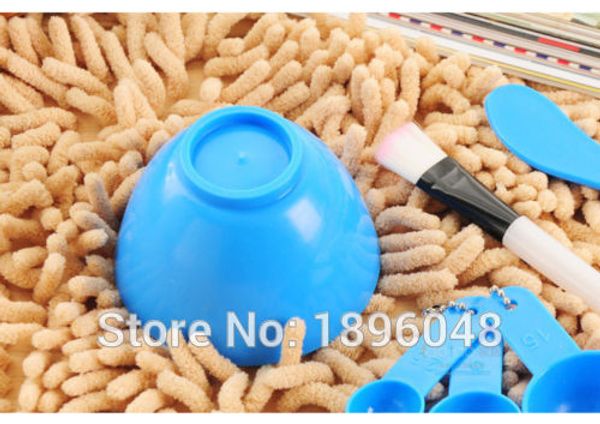 

wholesale-diy 6in1 homemade makeup tool face mask bowl facial brush spoon stick set