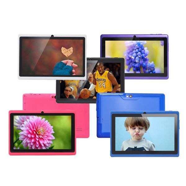 

7 " allwinner a33 q88 quad core tablet с usb клавиатура случае емкостный осыпи android 4 512 мб оперативной памяти 4 гб rom двойная камера б