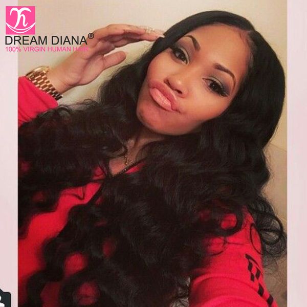 7a Virgin Hair Body Wave Closure Brazilian Hair Weave Bundles