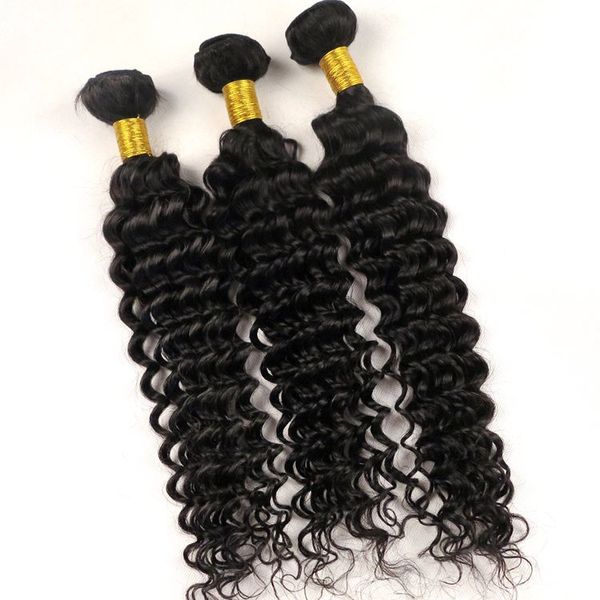 

virgin human hair wefts brazilian hair bundles deep curly 8-34inch unprocessed peruvian malaysian indian cambodian bohemian hair weaves, Black