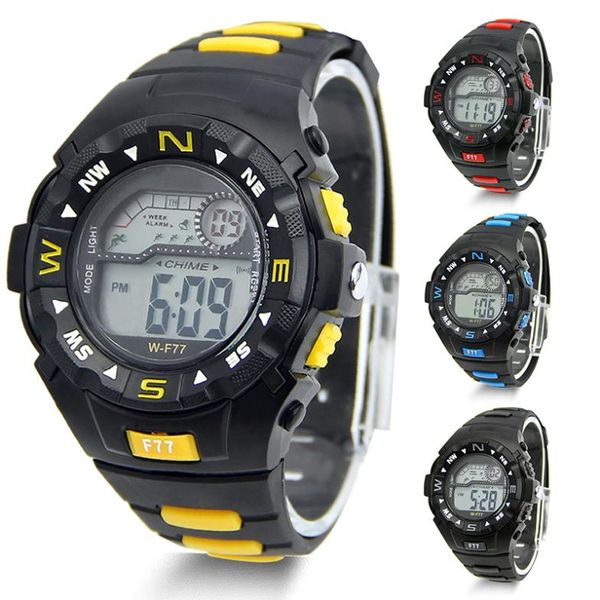 

Прохладный мода мужчины спортивные часы студент будильник часы водонепроницаемый ЖК-цифровой наручные часы армия Авиатор наручные часы CMHM352
