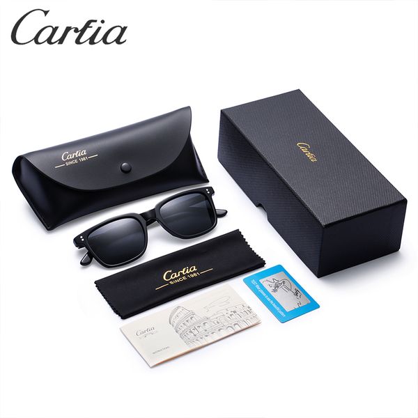 Carfia новейшие мужские солнцезащитные очки 5354L, прямоугольные поляризованные солнцезащитные очки для вождения, солнцезащитные очки для мужчин, 53 мм, 4 цвета, в оригинальной коробке2950
