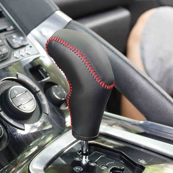 Case For Peugeot 3008 Automatic Gear Cover Diy Interior Decoration Car Styling Genuine Leather Car Gear Shift Collars Cool Car Decorations Cool Car