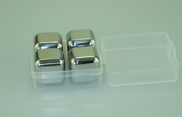 Cubetti di ghiaccio per vino, pietre per whisky riutilizzabili in acciaio inossidabile, miglior refrigeratore per whisky, rocce refrigeranti per whisky, cubi refrigeranti per bevande con custodia di DHL