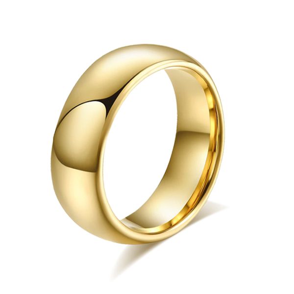 

8.0mm tungsten carbide rings for men anel wedding ring mens jewelry, Silver