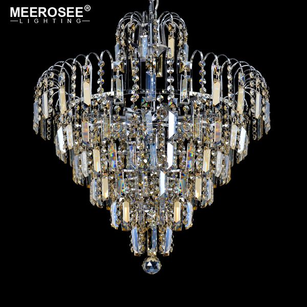 

2017 luxury crystal chandelier light living room lamp lustres de cristal hanging crystal lighting for villa home decoration md83040