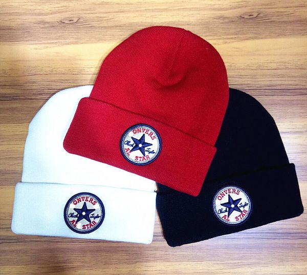 

3colors Team Hats hip hop Winter hat street men and women in Star Hats tide brand hedging Head Warmer