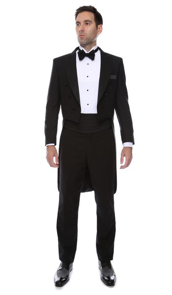 

premium regular slim fit groom tailcoat tuxedos 2016 new groomsmen mens wedding prom suits custom made (jacket+pants+tie+vest) custom made, Black;gray