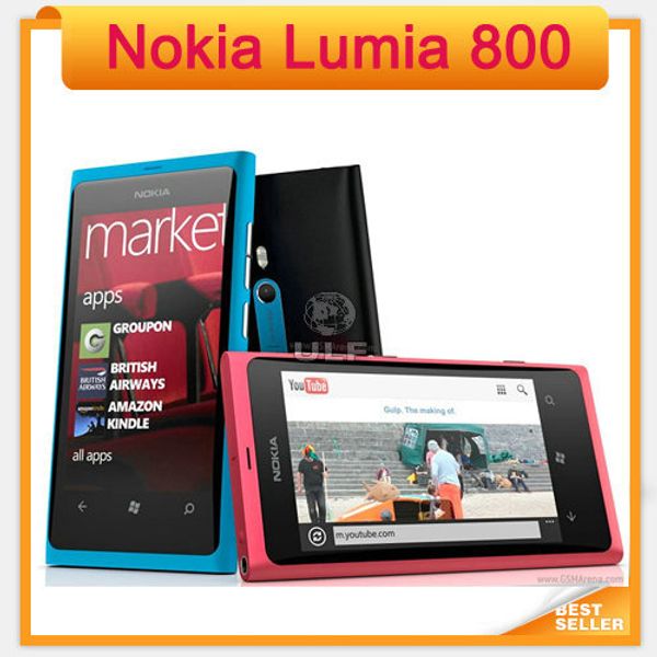 

Оригинальный разблокирована Nokia Lumia OS 800 Mobile для Windows 16GB ROM 8MP 3G Wi-Fi GPS Bluetooth Восстанов