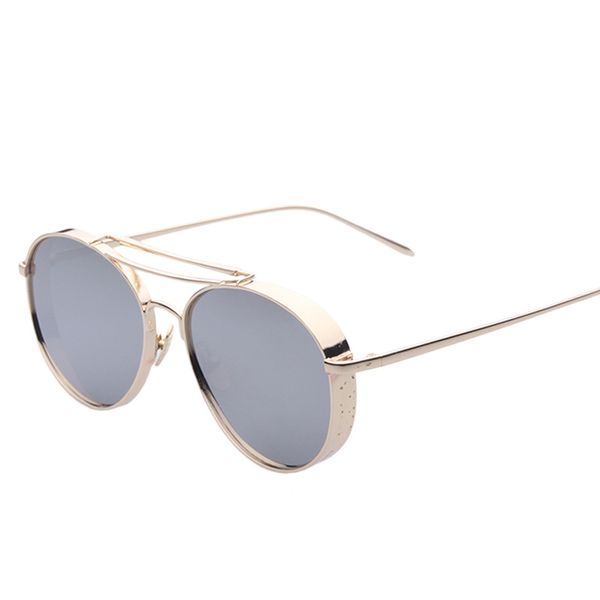 

2016 new v star with sunglasses big box with thick glasses of double beam breadth frame sunglasses 9019, White;black