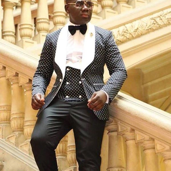 

classic style one button groom tuxedos shawl lapel groomsmen man blazer mens wedding suits (jacket+pants+vest+tie) h:596, Black;gray