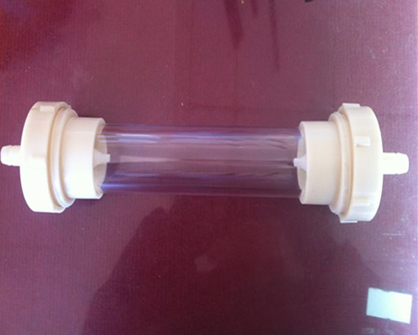 Plexiglas-PMMA-Acryl-Ionenaustauschsäulenrohr, Außendurchmesser 50 mm, L 500 mm, anpassbar