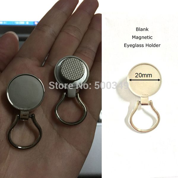 

wholesale-blank magnetic eyeglass holder id badge holder brooch diy fit to 20mm dome