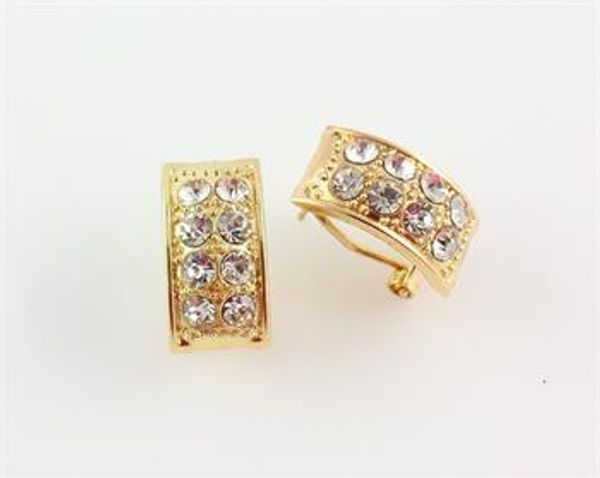 T GG Set strass placcato oro 18 carati set di gioielli africani collana di nozze bracciali orecchini anelli per le donne