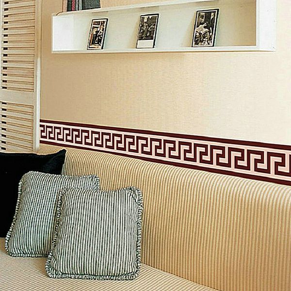 Wall Border Liner Sticker Wall Decor Mural Diy Home Decoration Check Art Mural Wallpaper Decor Living Room Decoration Wall Graphics Stickers Wall