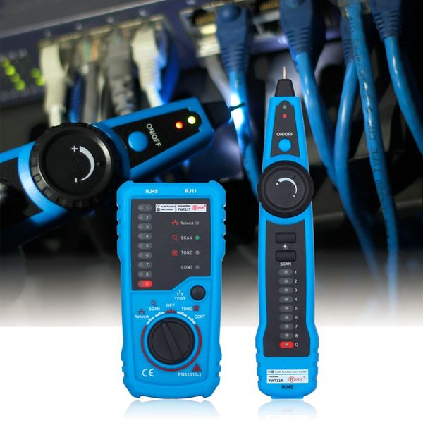 

High Quality RJ11 RJ45 Cat5 Cat6 Telephone Wire Tracker Tracer Toner Ethernet LAN Network Cable Tester Detector Line Finder