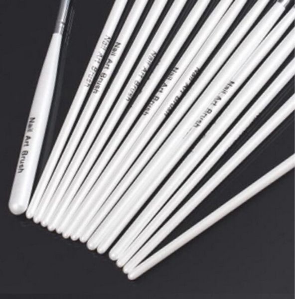 

дизайн живопись pen professinal ногтей искусство кисти набор для природных/ложных и 3d красоты 1 компл./15 шт, Yellow