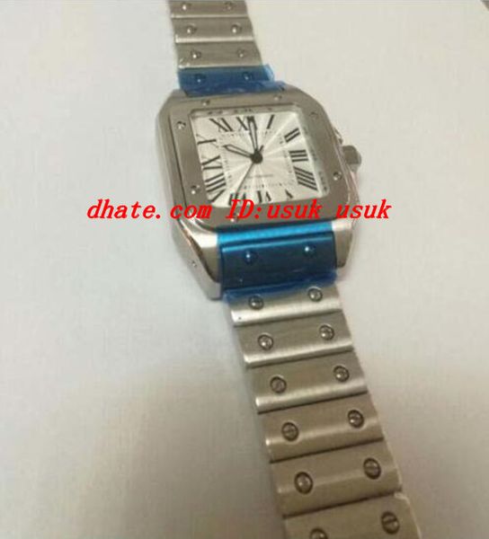 

luxury wristwatch galbee x l steel men's watch 45.54 mm x 34.87 mm automatic mens watch watches, Slivery;brown