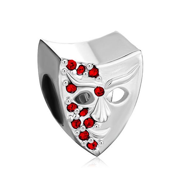 

Garnet red bling warov ki cry tal ma k bead in gold plating european fit pandora diy charm bracelet