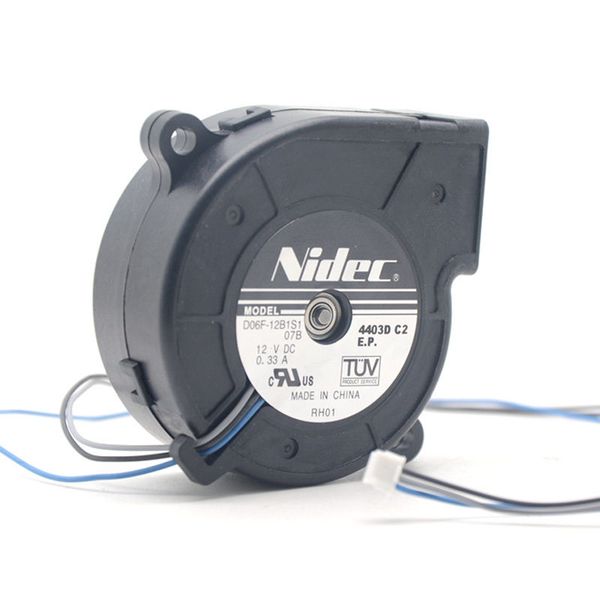 

nidec blower d06f-12b1s1 6cm 60mm dc 12v 0.33a 3-pin projector cooling fan