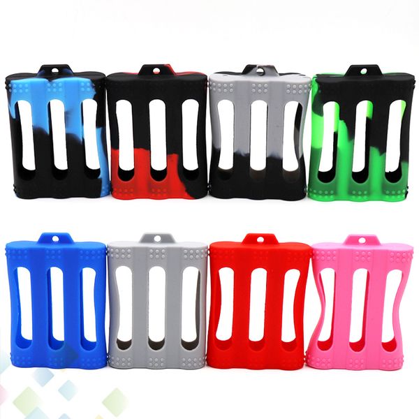 

3 pcs 18650 Battery Silicone Case Protective Rubber Cover Skin Protector Holding for 3pcs 18650 Battery E Cigarette Colorful DHL Free