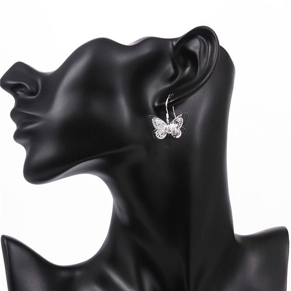 

brand new sterling silver butterfly earrings dfmse649,women's 925 silver dangle chandelier earrings 10 pair a lot factory direct