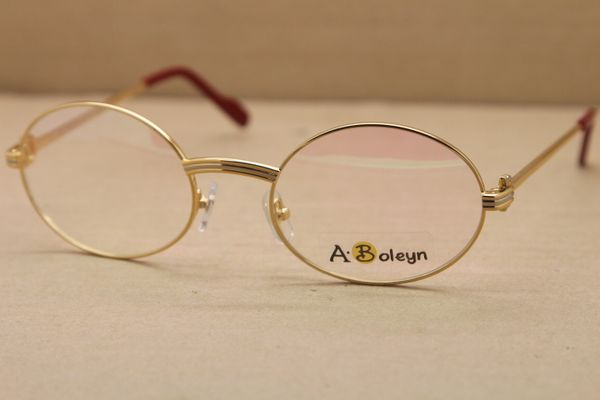 

wholesale larger 1188008 metal eyeglasses exquisite both men and women glasses size:55-22-135mm silver gold metal frame eyewear lunettes
