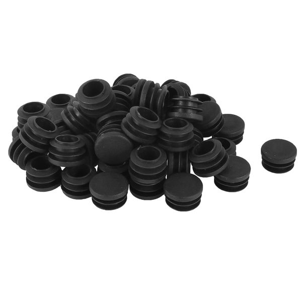 

wholesale- gsfy-plastic round cap chair table legs ribbed tube insert 22mm dia 50 pcs