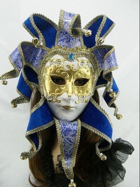 Pacchetto singolo Maschera di carnevale brasiliano nello stile musicale del carnevale di Venezia Disegnare a mano maschera mascherata a grana tridimensionale spedizione gratuita FD05