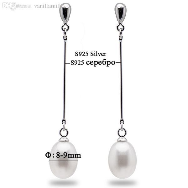 Femme forme de goutte d/'eau Argent sterling Boucles d/'oreilles