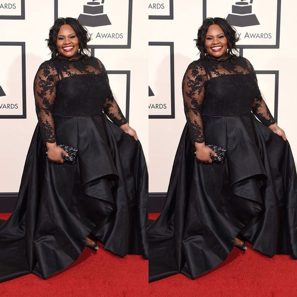 2019 New Plus Size Formal Prom Dresses Long Sleeves Lace Applique Evening Gowns Jewel Neck Sweep Train Black Party Gowns Australia 2020 From Manweisi, 2019 New Plus Size Formal Prom Dresses Long Sleeves Lace Applique Evening Gowns Jewel Neck Sweep Train Black Party Gowns Australia 2020 From Manweisi,