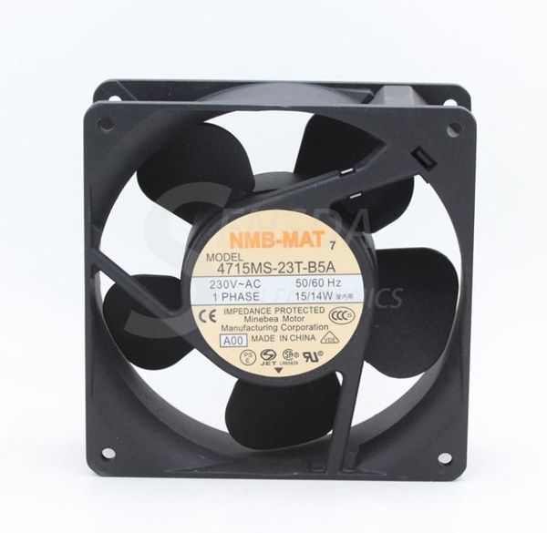 

nmb-mat 4715ms-23t-b5a ac 230v 12038 12cm 120mm industrial metal axial cooling fans